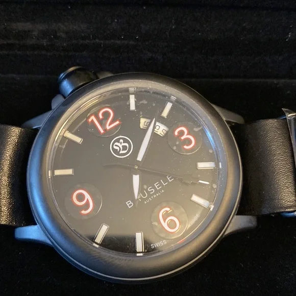Bausele Pilot Automatic Black Luxury Watch - Australian Design - Swiss Made